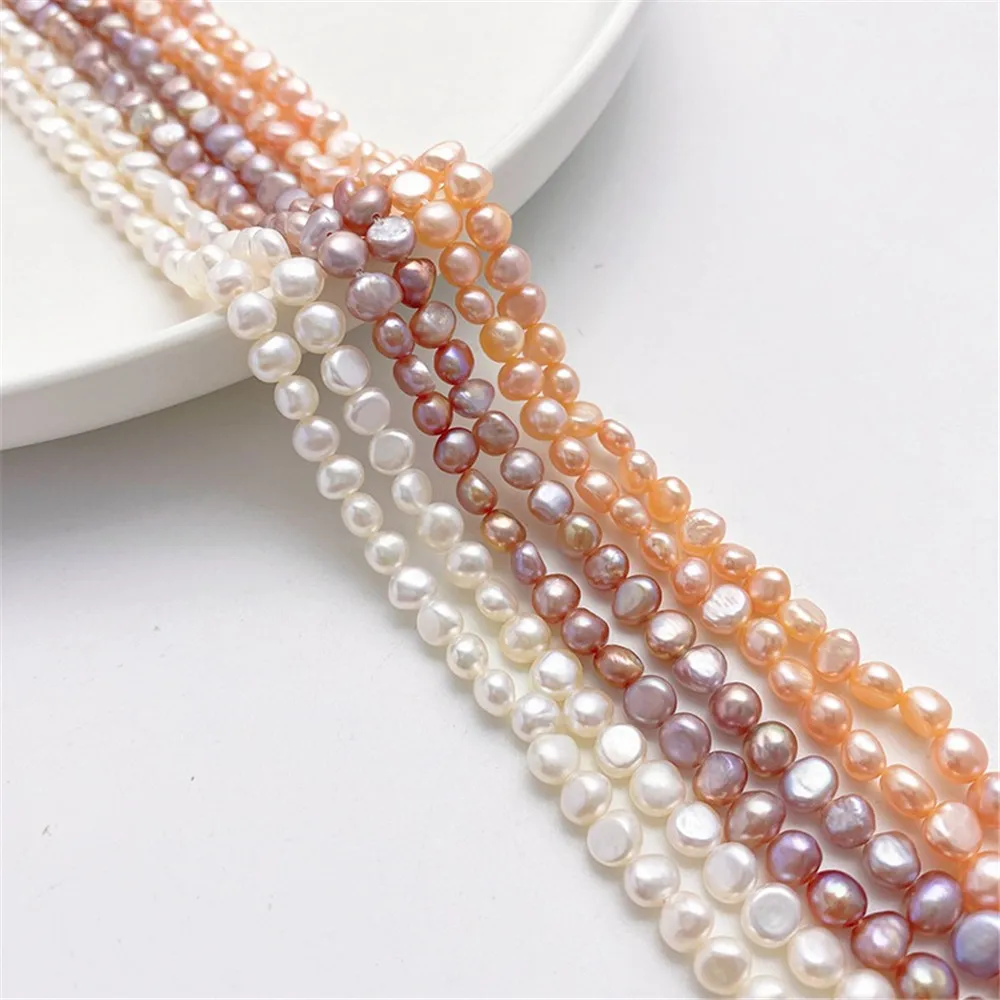 

High Quality Natural Baroque Freshwater Pearl Straight Hole Loose Beads Handmade DIY String Bracelet Necklace Jewelry Material