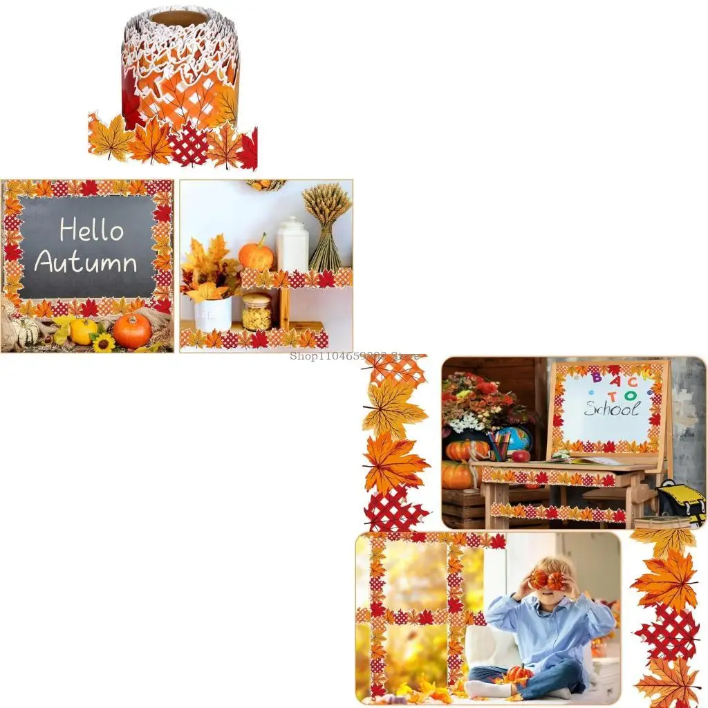

32.8ft Bulletin Board Border Sticker for Bulletin Board Thanksgiving Decoration
