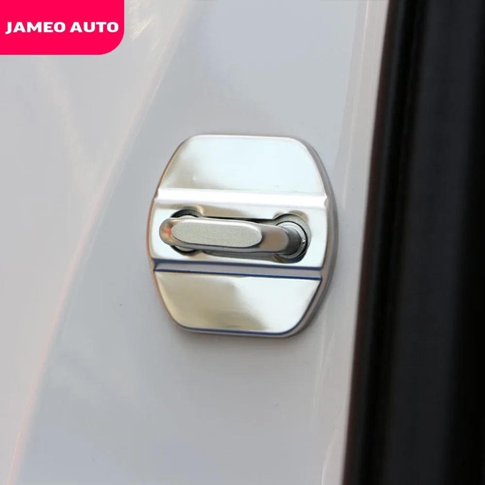 4Pcs Stainless Steel Car Interior Door Lock Protective Cover Sticker for Renault KADJAR Koleos Samsung QM3 QM6 Accessories