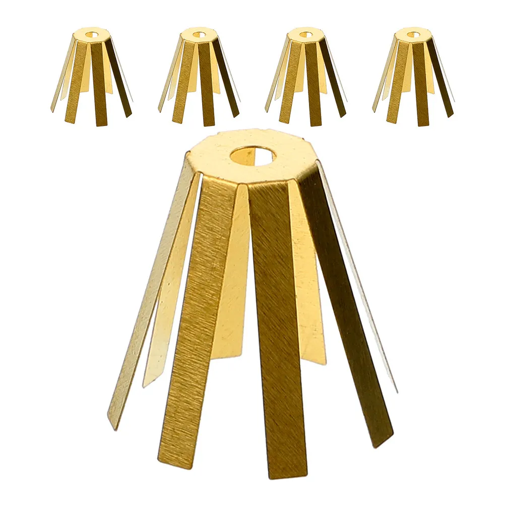 5Pcs Golf Octopus Shims Brass Shaft Adapter Spacers 8-Arm Soft Pliable Design for Universal Golf Club Head Socket Fitting