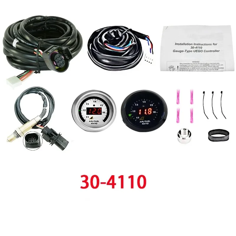 

52mm AFR O2 UEGO Wideband Air Fuel Ratio Gauge Kit 30-4110 LSU 4.9 Lambda Probe Sensor 0258017025 WideBand Oxygen Sensor