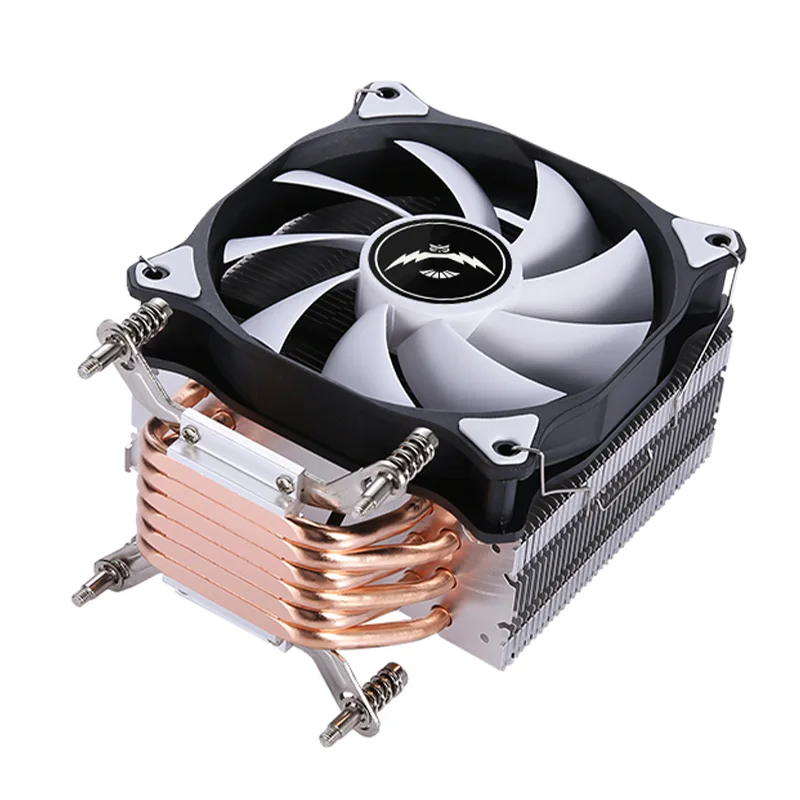 Pendingin CPU x79 x99 4/6 Heat Pipe untuk Prosesor i3 i5 i7 Berpendingin Udara Kipas 120mm senyap 3pin 4pin pasang LGA115x 1200 1700 18xx 2011 2066