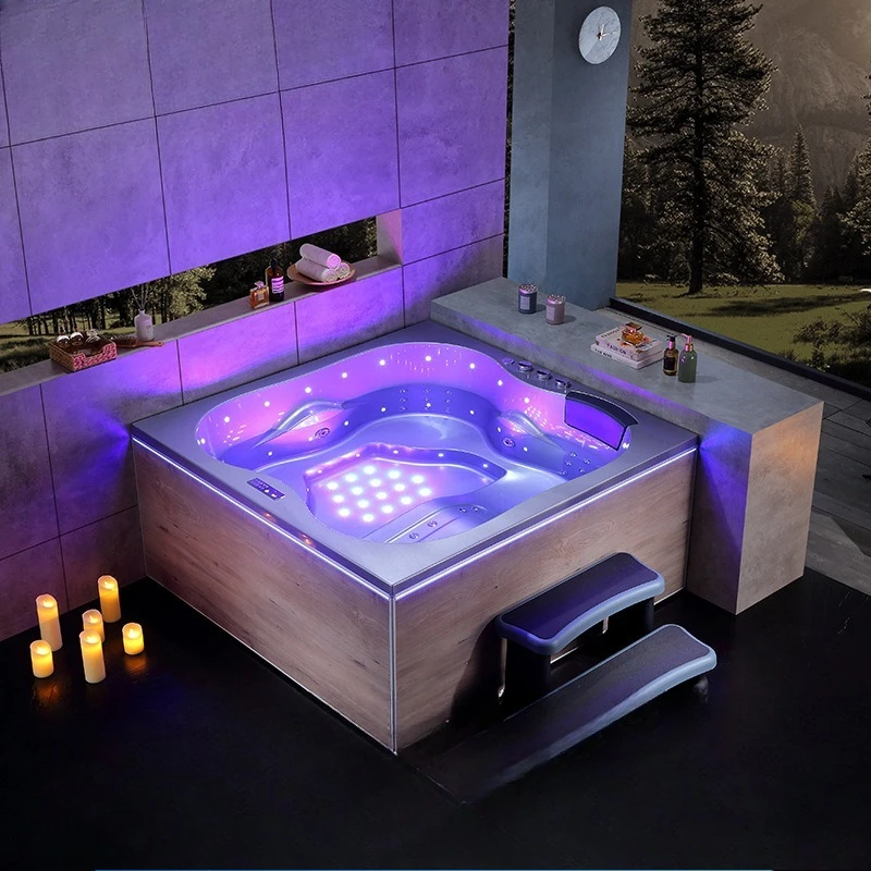 Indoor Spa Smart Heated Jacuzzi Hotel Homestay Multiplayer Spa Bubble Bath Spa Pool
