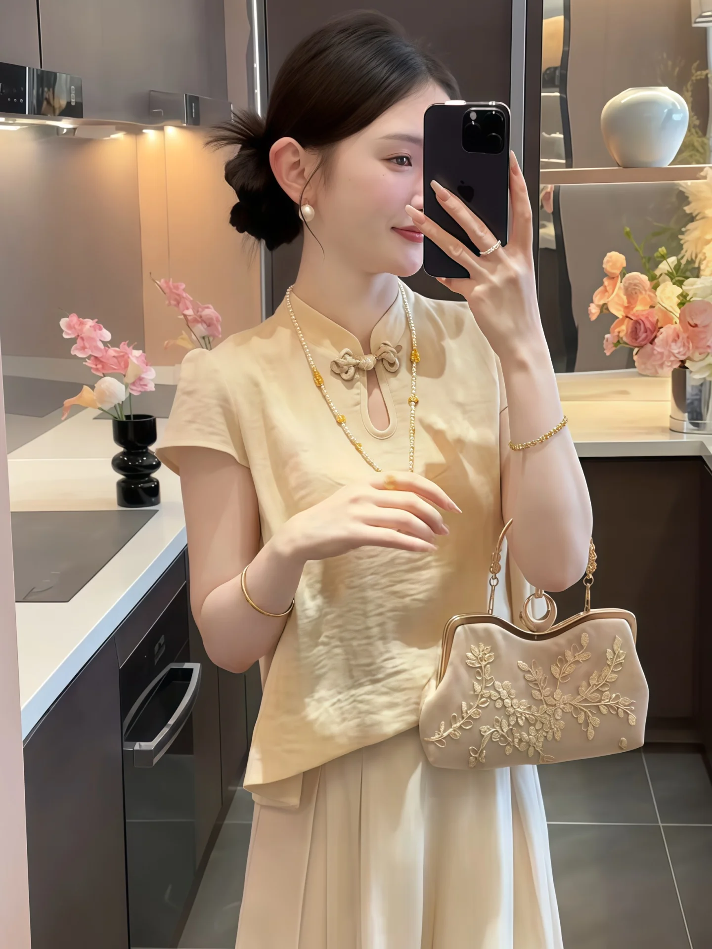 Neue Chinesische Stehkragen-Weste für Damen, Sommer 2025, Verbesserte Ausführung, Kleines Oberteil