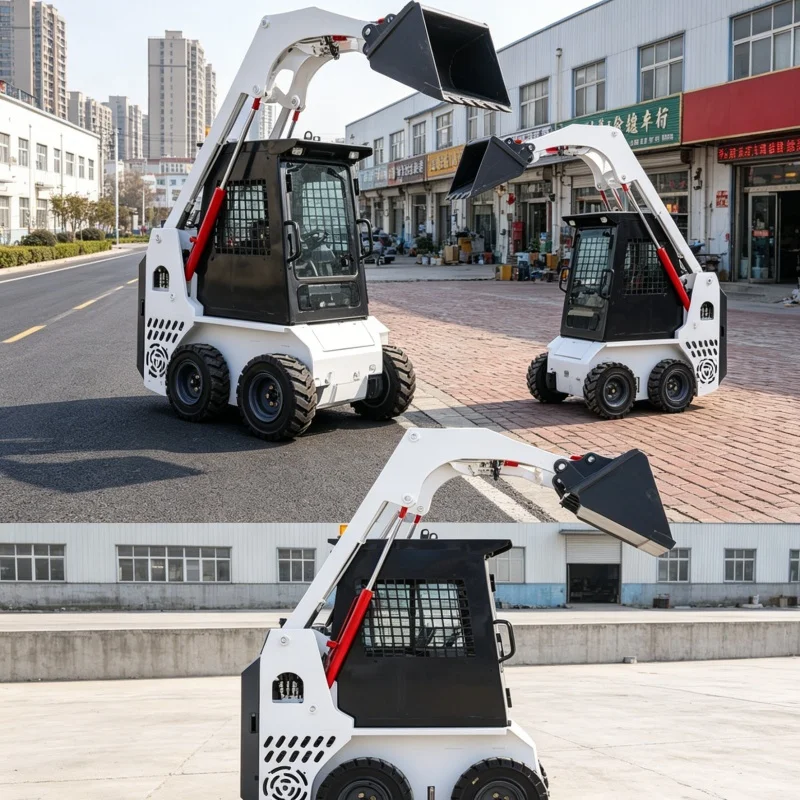 

Customized Construction Skid Steer Shovel Loader, Preferred Ride-on Skid Steer Loader, Bestselling Loading Machinery