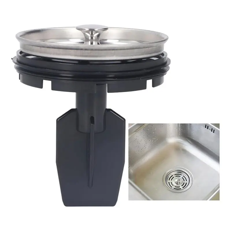 A03F-Garbage Disposal Strainer Stopper Splash Guard Function, Fits Most Household Disposer Drains, No Tool Replacement