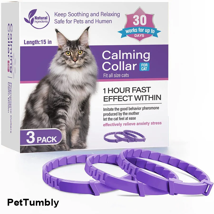 New 38cm Pet Comfort Collar, Relieves Cats' Anxiety, Protects Cats, Features Retractable Collar Accessories, and Is Waterproof.