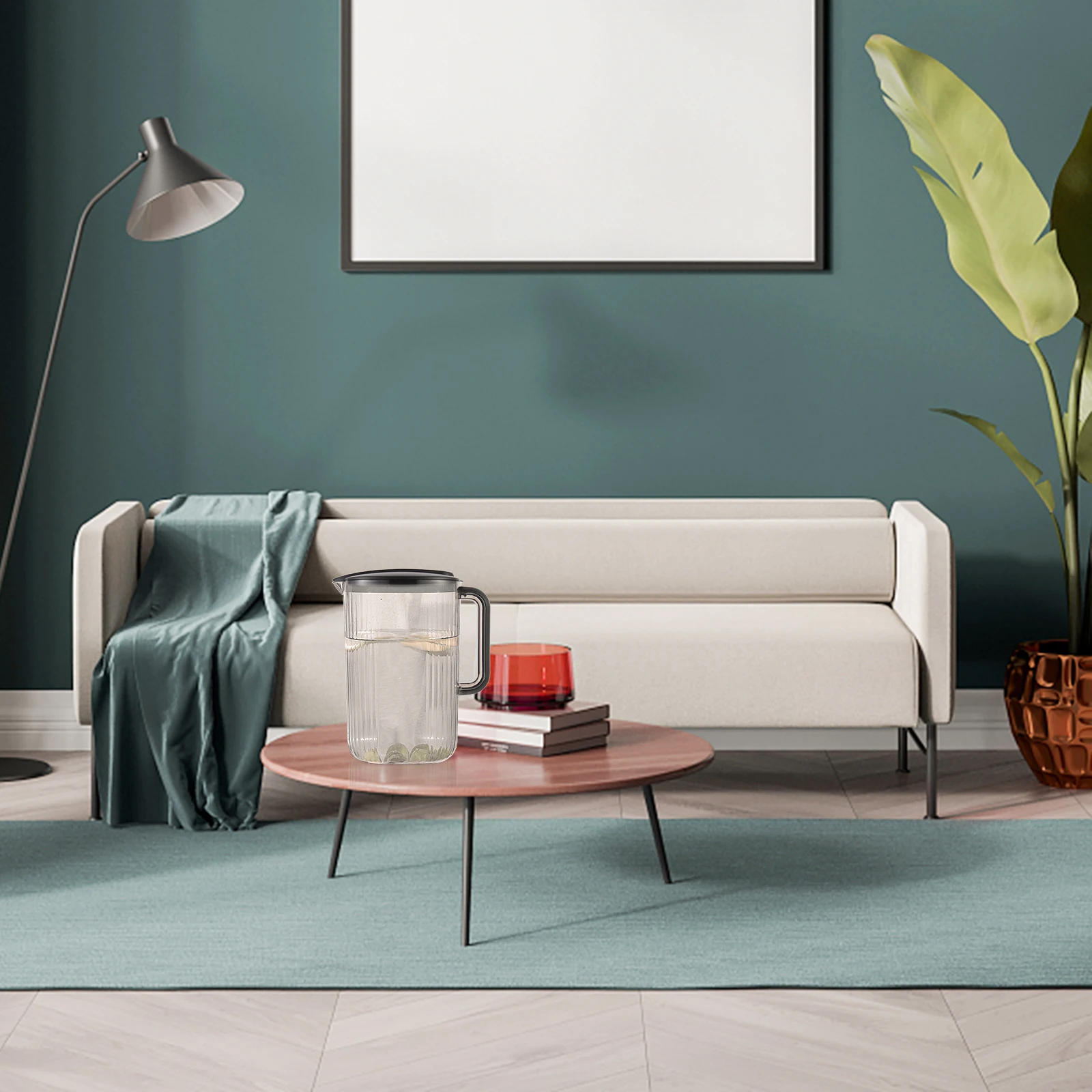 

Cold Water Pitcher Large Capacity Food Safe Portable Beverage Dispenser Kettle for Home Office Ice Tea Juice Container Kitchen