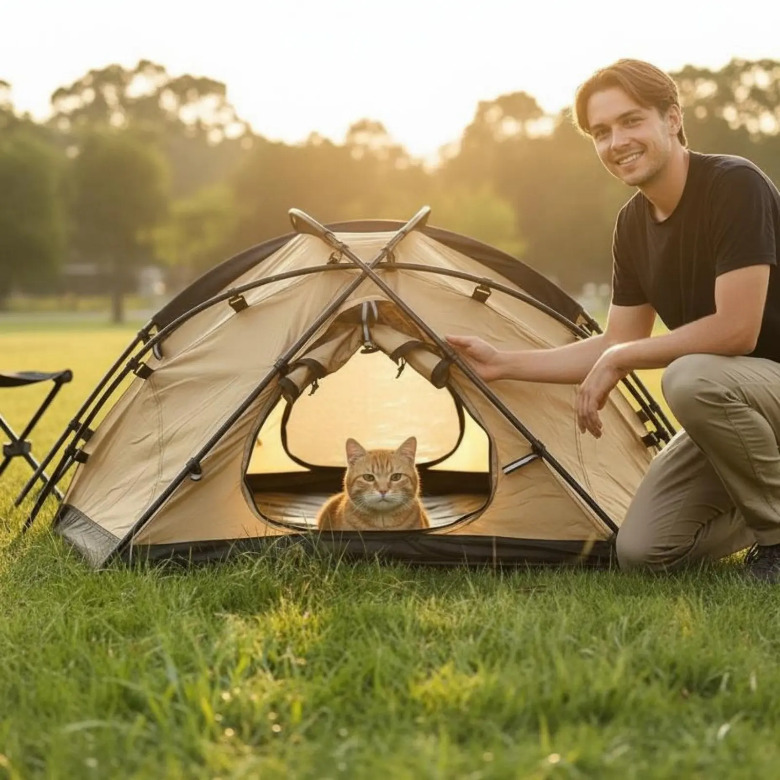 

Портативная палатка для животных, дышащая, для кемпинга, складной домик для собак, защита от солнца, складная лежанка для кошек, полузакрытая конструкция