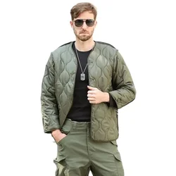 Field Tactical M65 Windbreaker Jacket Inner Lining with Pockets M43 M51 Warm Cotton Coat Liner Outdoor Hiking Climbing Clothes