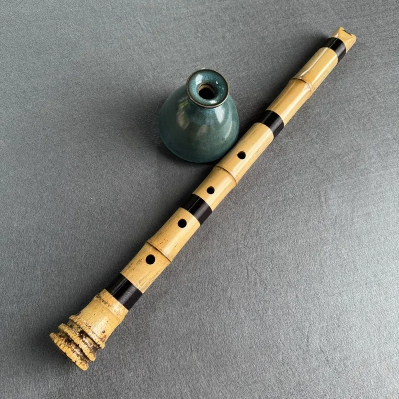 Gui Bamboo Shakuhachi Handmade 5 Hole Shakuhachi C/D Tube Professional Beginner Playing Shaku Japanese-style Performance Shaku