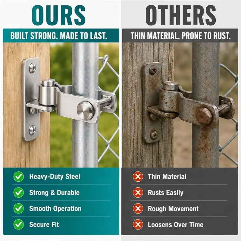 Y50A-For Farm/Garden Gates And Pet Enclosures-Set Of 2 Heavy-Duty Wall-Mounted Gate Hinges(Mounting Screws Included)