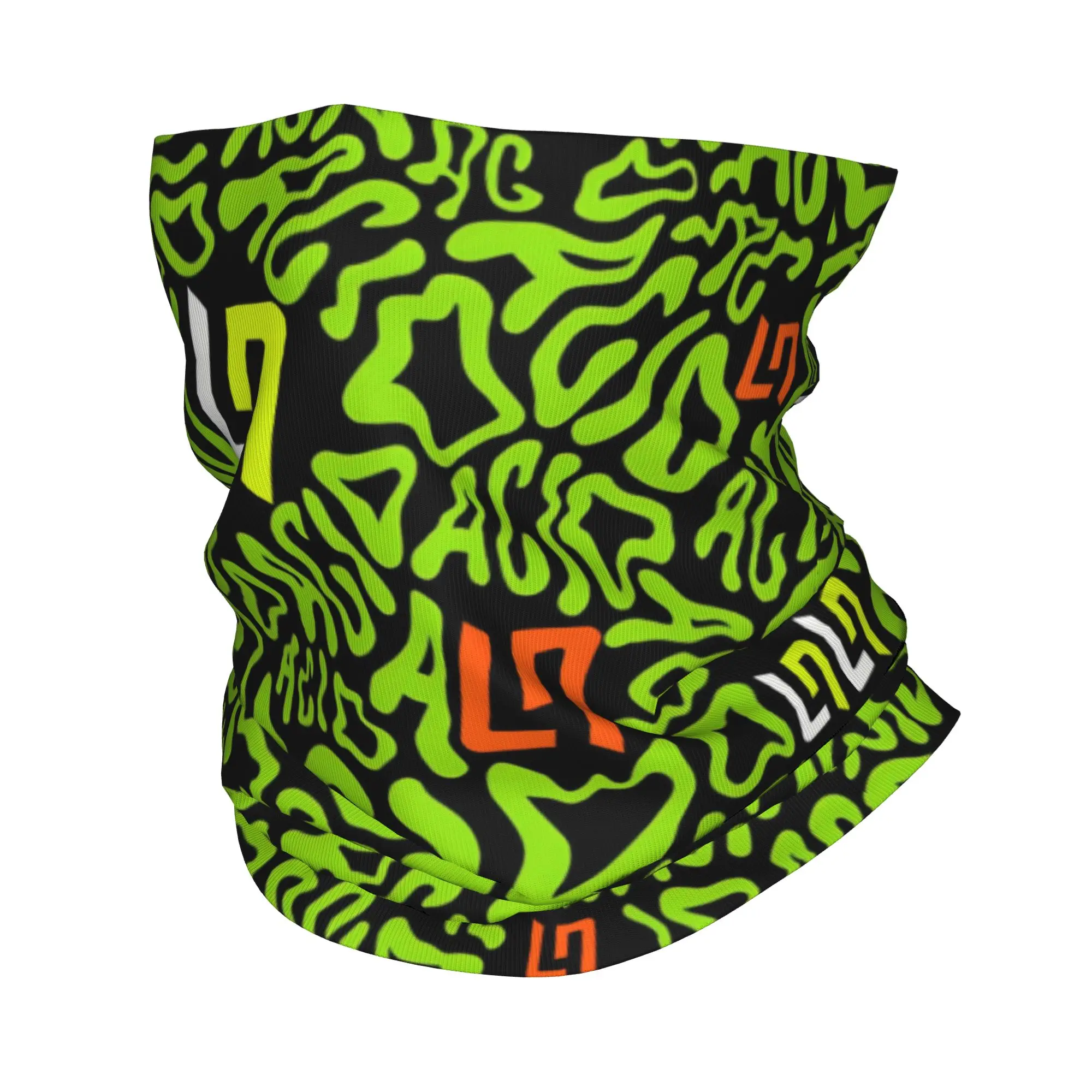 Custom British Lando Norris Racing Driver  Bandana Neck Warmer Men Women Winter Ski Hiking Scarf Gaiter  Face Cover