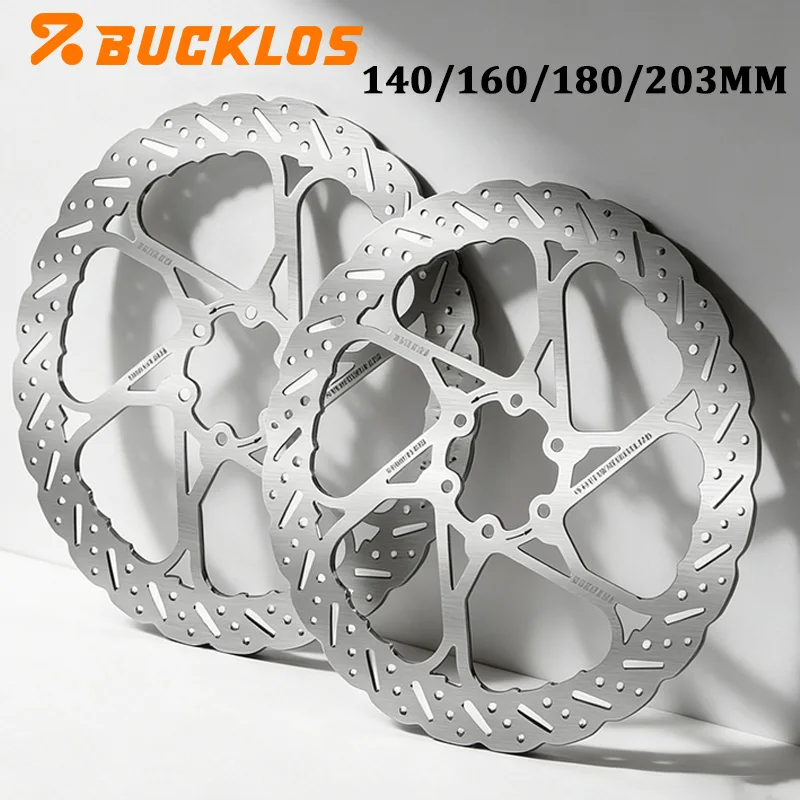 

BUCKLOS Bike Disc Brake Rotor 140mm 160mm 180mm 203mm Bicycle Hydraulic Brakes Rotor Heat Dissipation Mtb Road Bike Rotors