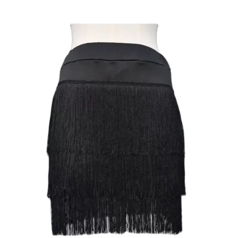 1pcs/lot Adult Latin Dance Skirt Women Fringed Latin Skirt Lady Cha Cha Rumba Samba Fringe Sexy Dance skirt