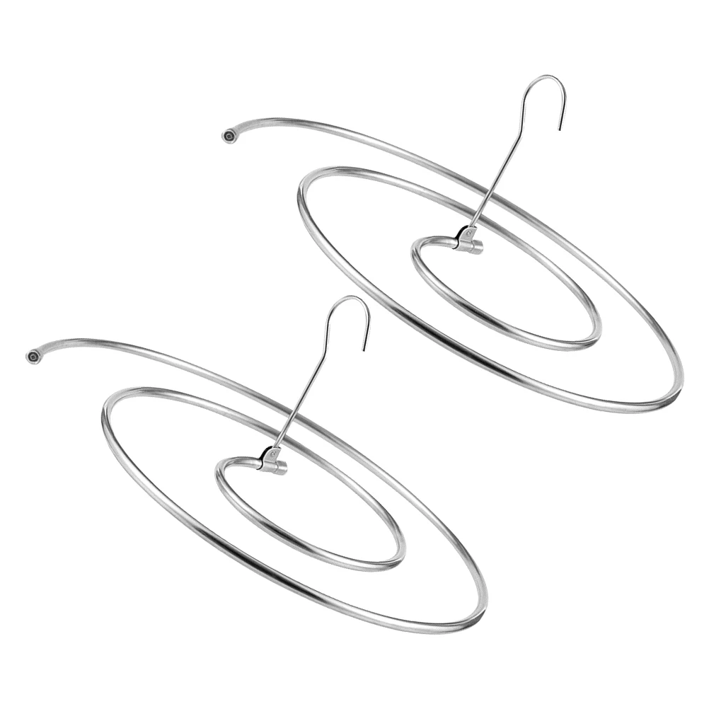 

2pcs Stainless Steel Spiral Quilt Rack Drying Hanger for Bed Sheet Blanket Bath Towel 10mm Round Safe Reusable