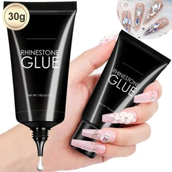 30g Solid Nails Glue Gel for Press on Nails Multi-fuction 3D Nails Art Super Strong Adhesive Rhinestone Glue Gel Manicure Tools&