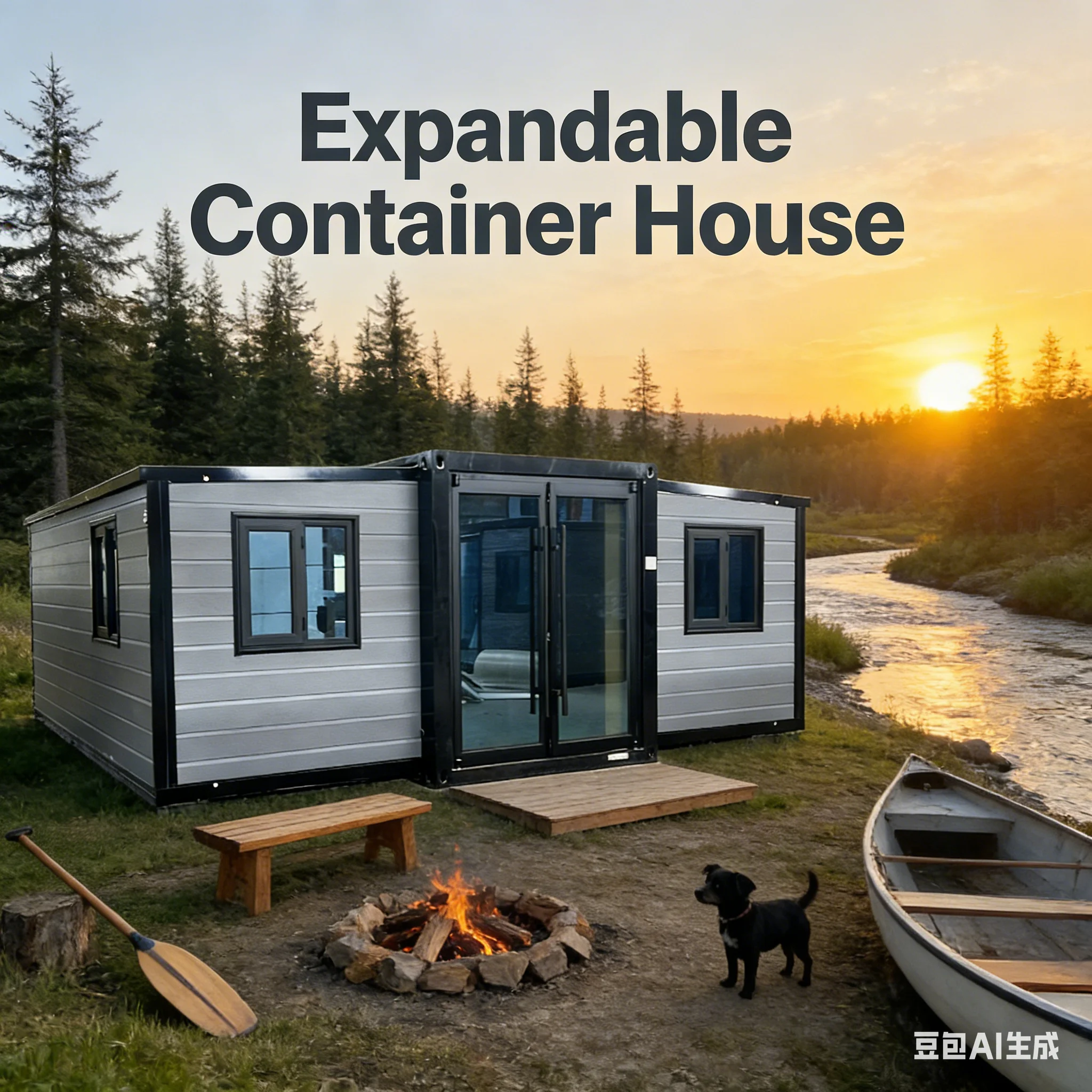 Customized 40Ft 20Ft Prefabricated Movable Modern Expandable Container House 2 3 4 5 Bedroom Prefab Light Steel Portable Tiny Ho