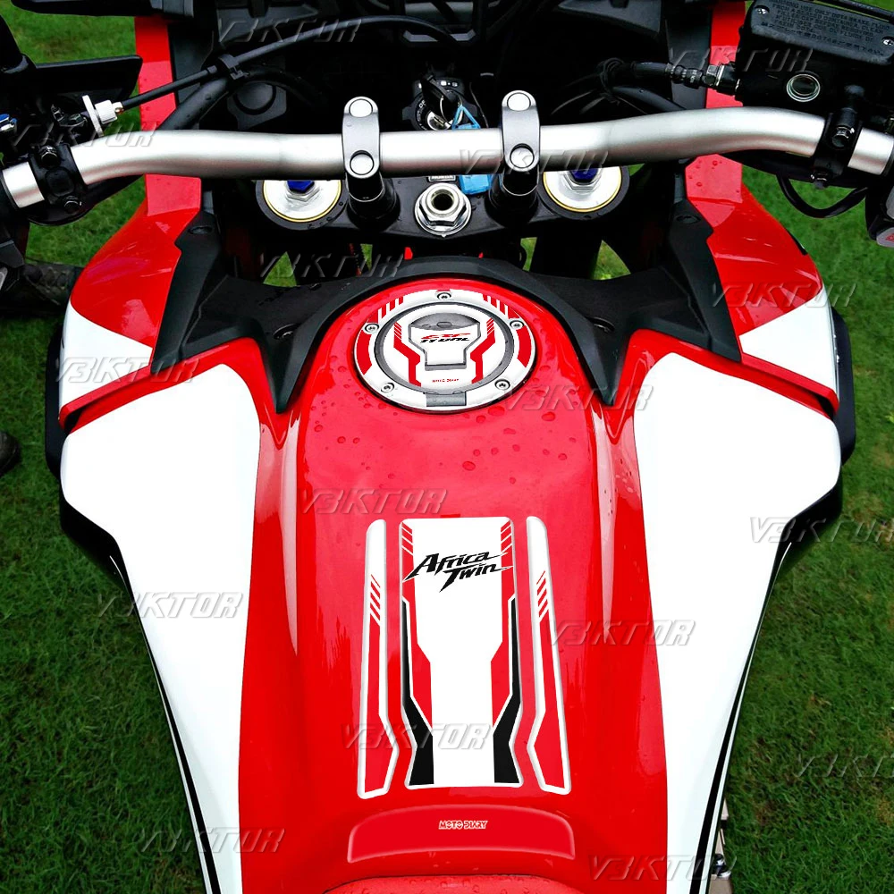 3D Resin Tank Pad Sticker Motorcycle Fuel Tank Protectior Decal For CRF 1100L Africa Twin CRF1100L 2020-2024 2023 2022 2021