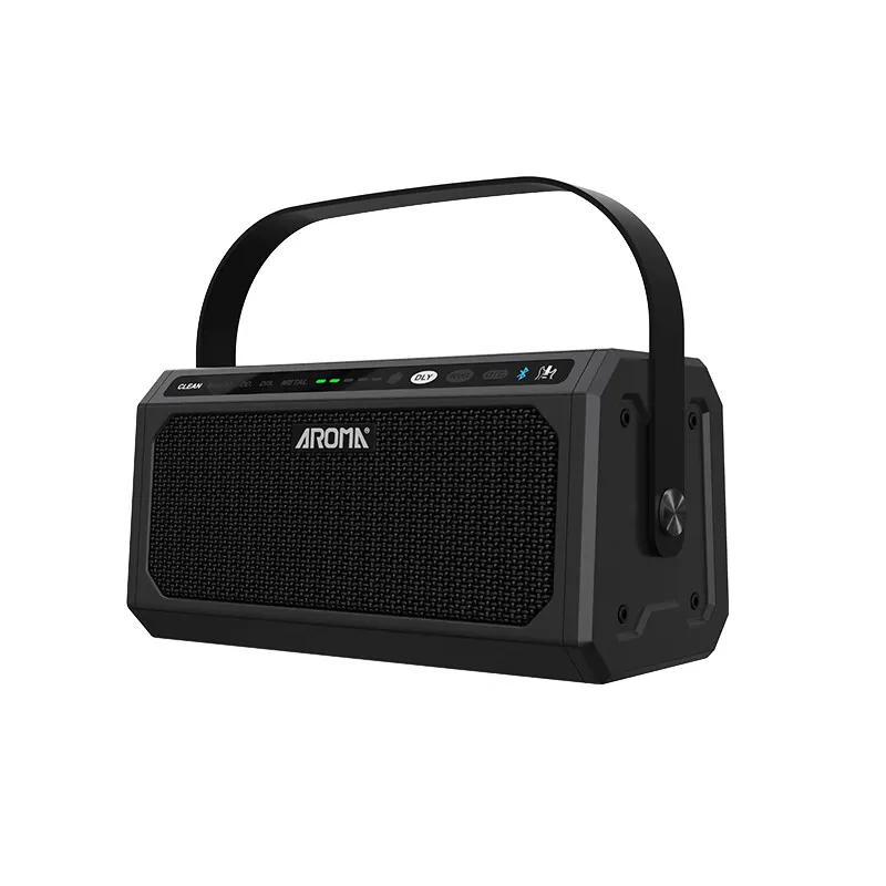 AROMA Guitar Amplifier TG-08,8W Rechargeable Speaker with Clean,Delay,Distortion,Overdrive,Metal,20 Drum Machines Rhythm,OTG