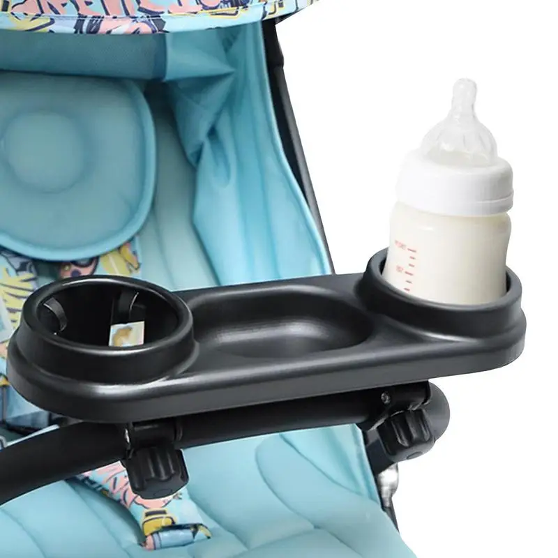 

Child Tray For Stroller Clip On Cup And Snack Holder For Stroller Universal Stroller Snack Tray Attachment With Adjustable Clips