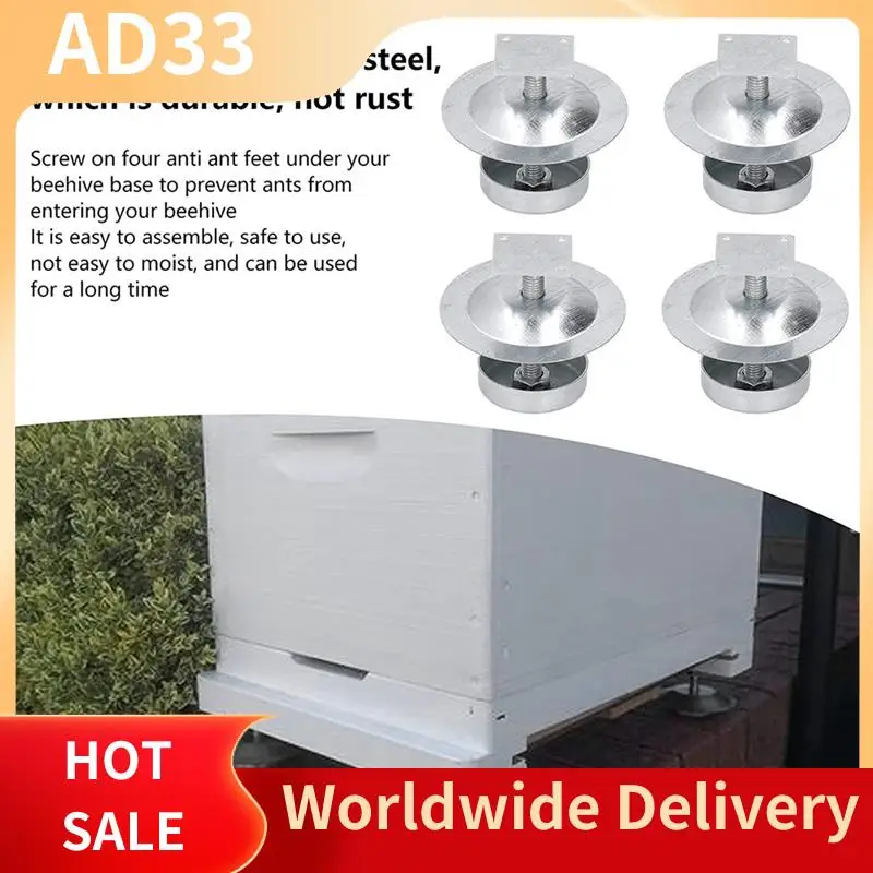 

Top Deals Ant Proof Hive Feet Stainless Steel Beehive Base Ant Proof Hive Feet Ant-Proof Device Beehive Stand Ant Proof Hive Fee