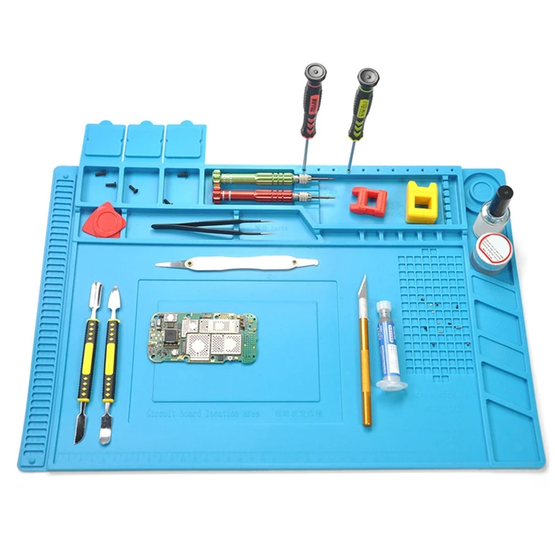 프리미엄 내열성 솔더 패드, 정전기 방지 마그네틱 실리콘 패드, 휴대폰 수리 패드, 전자 수리