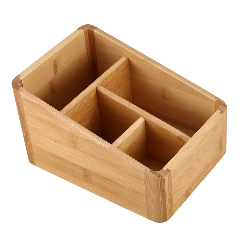 

ASDS-Remote Control Holder Key Collection Cosmetics Receipt Inclusion Organizer Storage Box Wooden Box Organizer Box