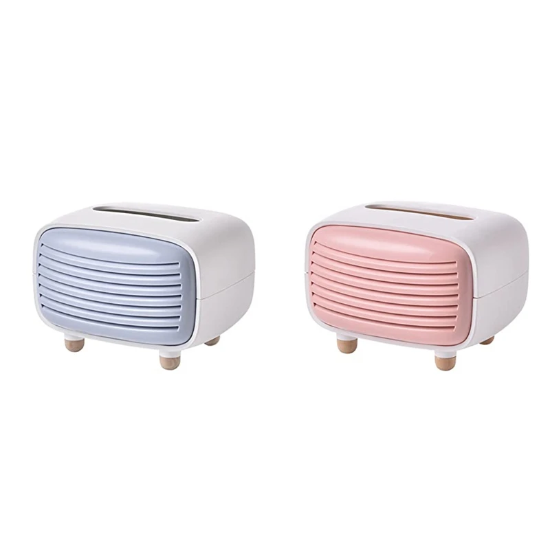 Radio Type Tissue Box Case Container Paper Towel Holder Living Room Home Decor, Convenient And Useful