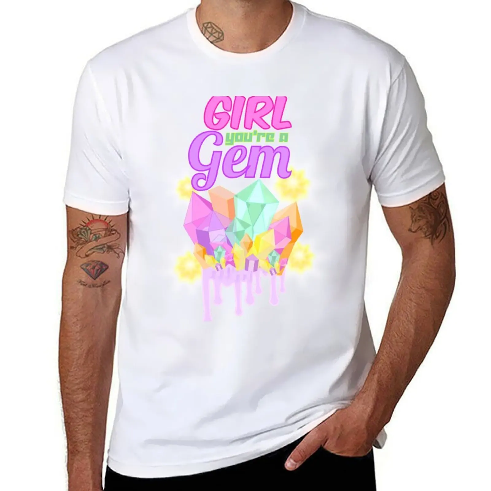 

Girl You’re A Gem T-Shirt anime tshirt t shirt for man 100 percent cotton T-Shirt