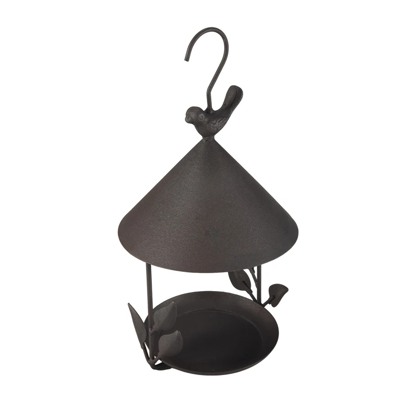 

2025 New Bird Feeder Bird Outdoor Iron Rainproof Windproof Hanging Style Feeder For Various Pet Birds Feeding Supplies