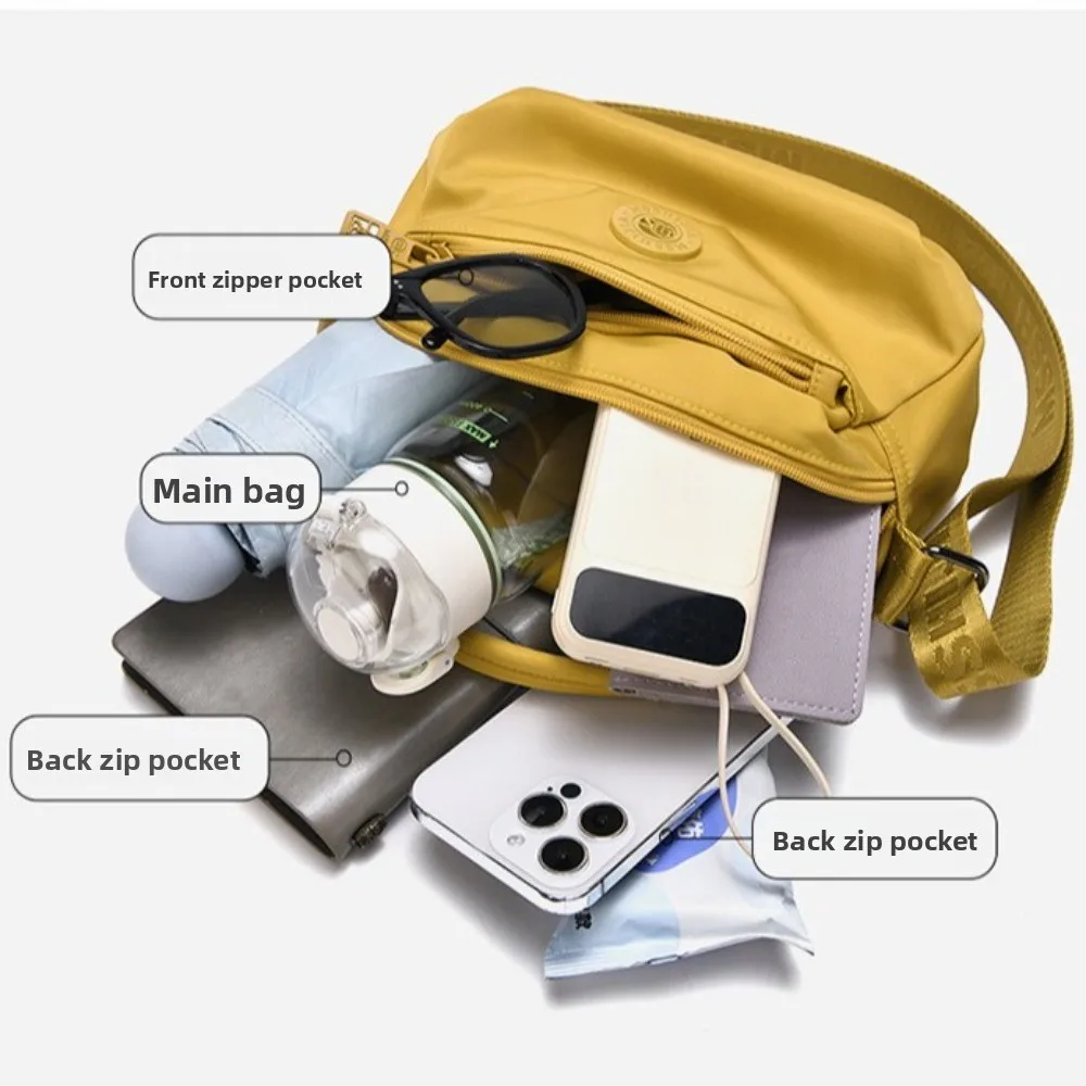 

New Dual-use Shoulder Bag Long Strap All-match Crossbody Bag Multi-pocket Light Weight Messenger Bag For Girls Women