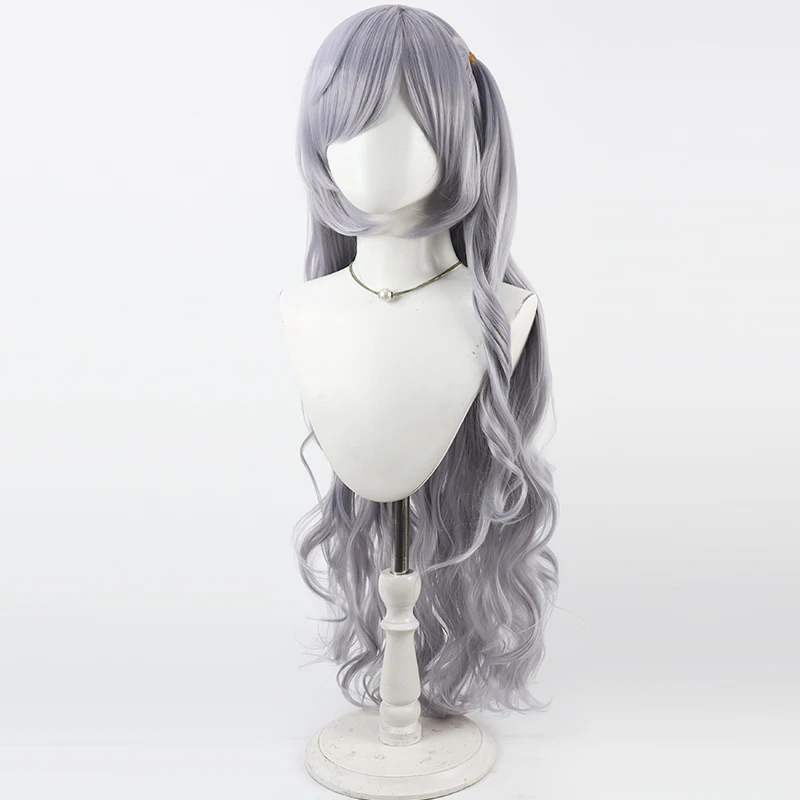 Peruka do cosplayu Natsume Anan, szara, kręcona, na Comicon, imprezę, dla dorosłych kobiet i mężczyzn.