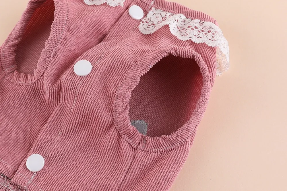 Prinzessinnen-Stil Kleidung für kleine Hunde und Katzen, Teddybär, Pomeranian Spezielles Niedliches Brust- und Rückenkleid – Detail 12