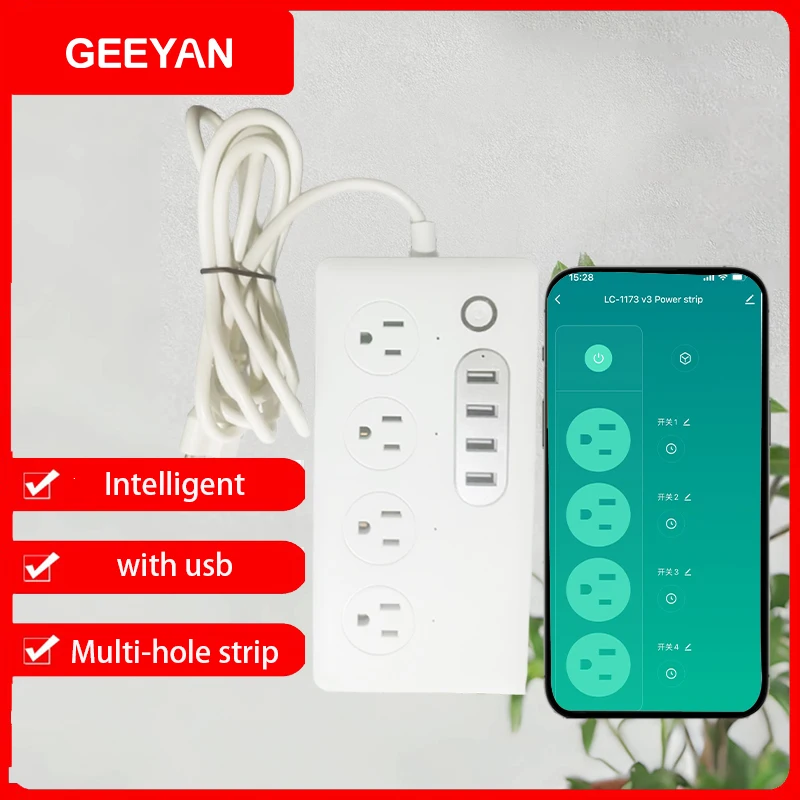 

Smart Outlet, Smart Outlet with Timer and Group Controller, Home WiFi Outlet, Hubless, FCC Certified, 2.4G WiFi