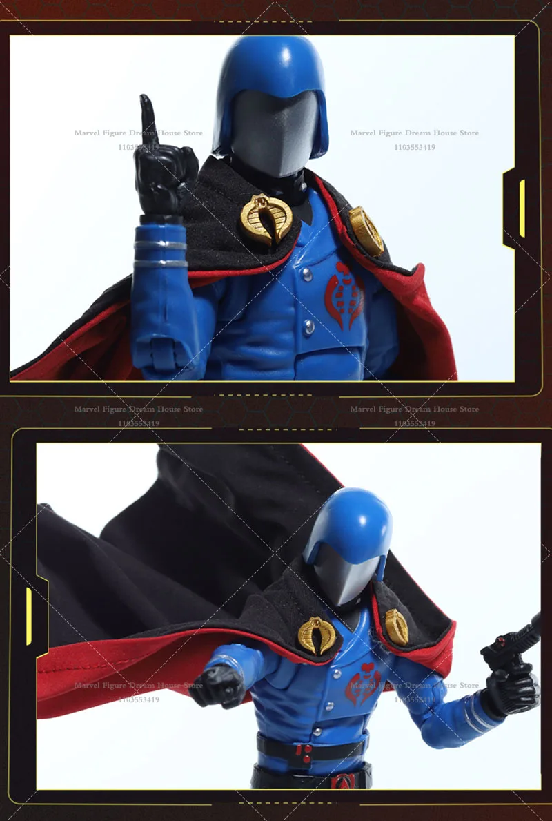 1/12 Scale Male Accessories Black Red Cloak G.I.Joe Specia Force Cobra Commander Terrorists For 6-inch Action Figure Soldier