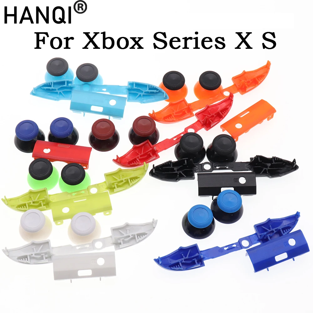 Mittelbarrenhalter LB RB Schultertasten-Mod-Kit & Pilzkopf-Stick-Griffkappe für Xbox One Series S X Slim Elite Controller