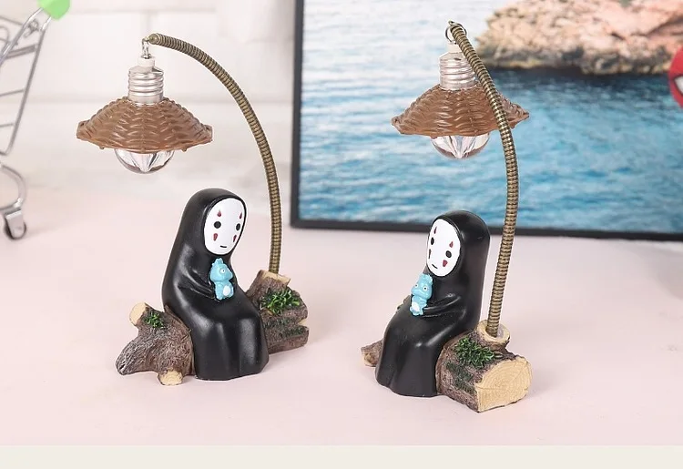 Cartoon Anime Funny Night Light Home Decor Small Figurine Bedside Lamp Desktop Ornament Kawaii Birthday Gift