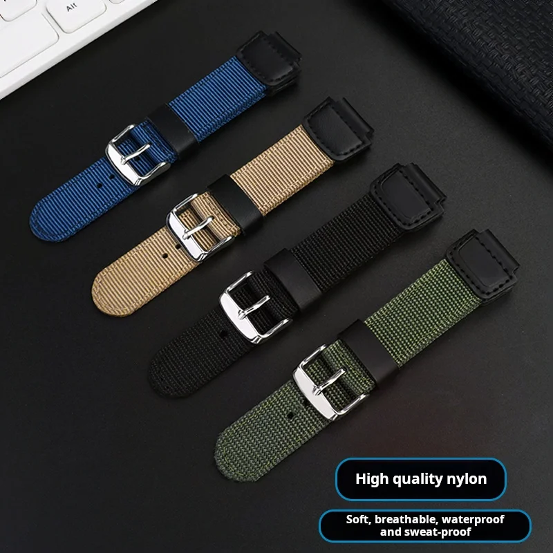 For Casio G-SHOCK DW5600 GW-5000 GWM5610 GM-5600 watchband modified nylon canvas watch strap men Breathable wristband bracelet