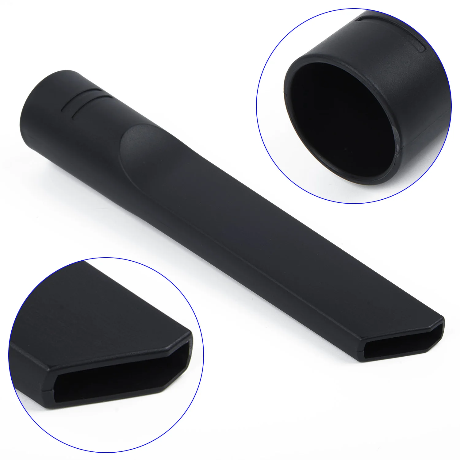 

208mm/8 inch PP Plastic Vacuum Cleaner Flat Suction Head Crevice Replacement Tool Cranny Black 1pcs Set 35mm New