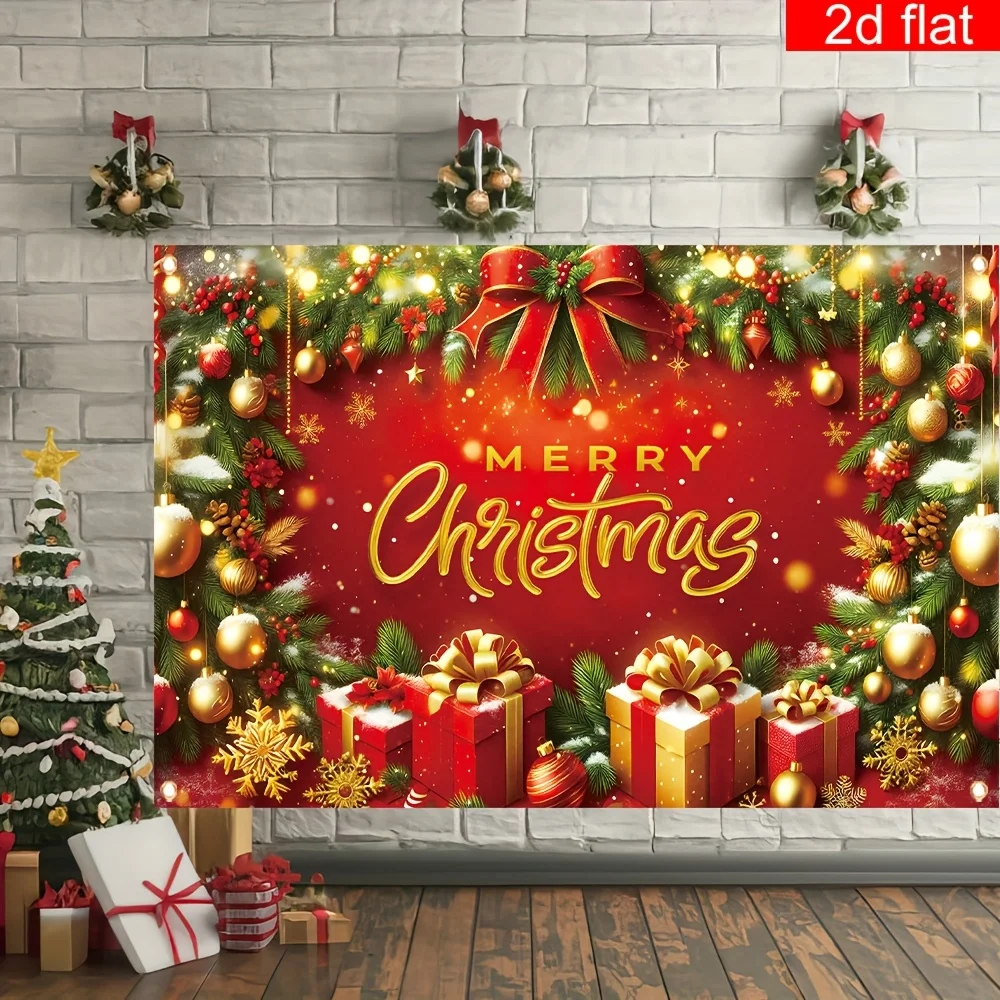 

VIKAMA красное золото рождественский гобелен функция гостиной настенный декор для спальни Рождественская вечеринка декор комнаты