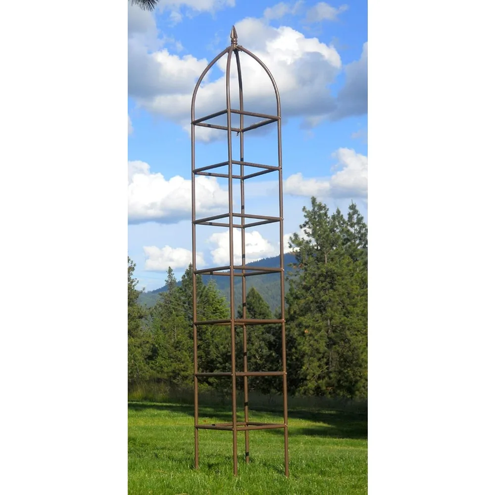 

Plant Stand,Trellis Large Obelisk For Climbing Garden Plants Weather Resistant Iron And Metal Vertical Yard Art,flower Stand