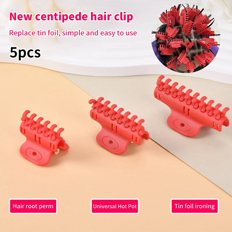 

5pcs Hair Perm Insulation Clips Multipurpose Strong Hold Heat Resistance Hair Volume Clips For Salon Home Styling Tools