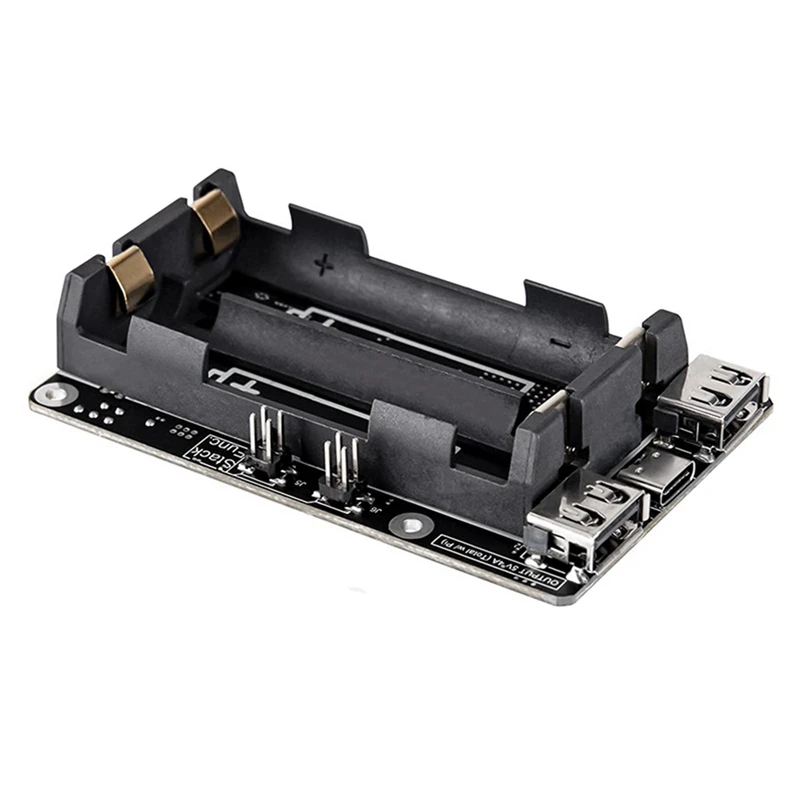 1 Piece Battery Power Supply Management Expansion Board Black Plastic For Raspberry Pi 3B/3B+/4B UPS Plus