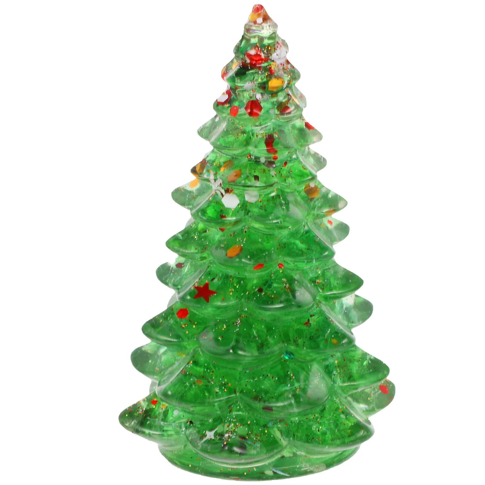 

Small Xmas Resin Tree Desktop Decor Mini Christmas Tree Lightweight Sturdy Base Tabletop Holiday Party Supplies Decorative