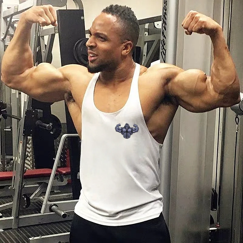 سترة بدون أكمام للصالة الرياضية بحزام رفيع للرجال - قميص قصير صلب مسامي للياقة البدنية الرياضية، مثالي لرفع الأثقال وتدريبات القلب #2