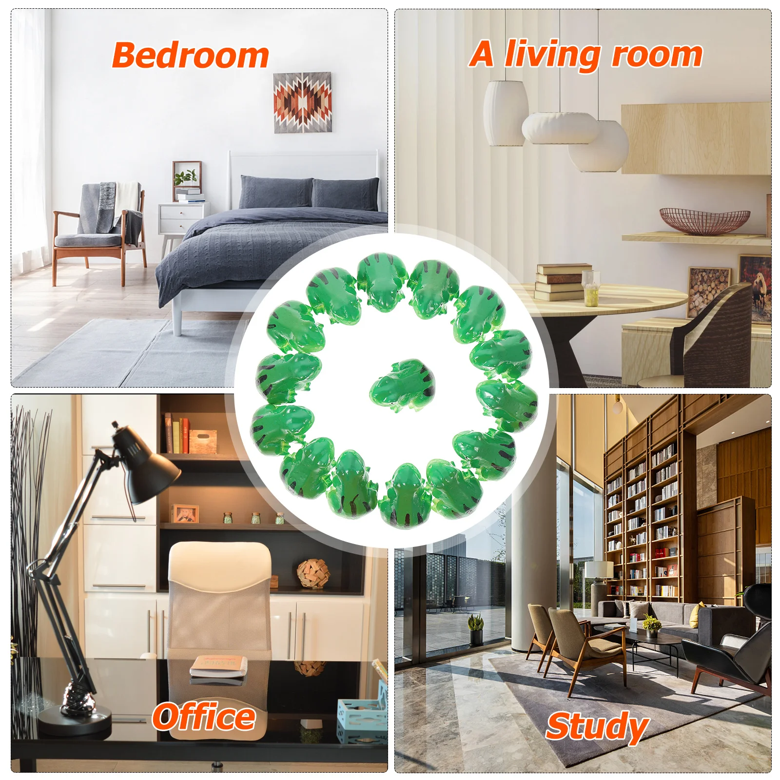 

15Pcs Frog Decorative Frogs Adornment Resin Frogs Ornament Micro Landscape Decors for Succulent Garden Bonsai