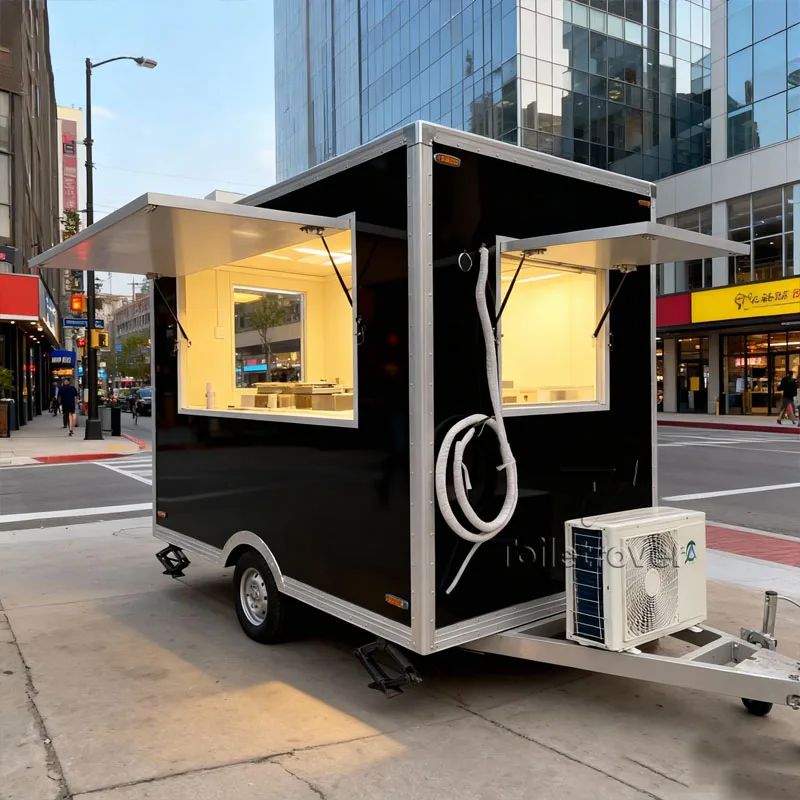 

Custom Street Mini Snack Food Truck Guangzhou Roasted Chicken Wing Shawarma Turkey Baked Potatoes Rent Food Trailer Container