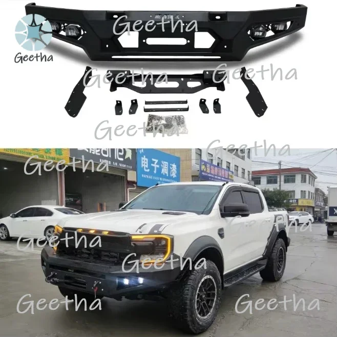 

FORHeavy Duty Off-Road Front Bumper For Ford Ranger T9 Winch-Ready Modification Kit With Integrated Mounting Bracket