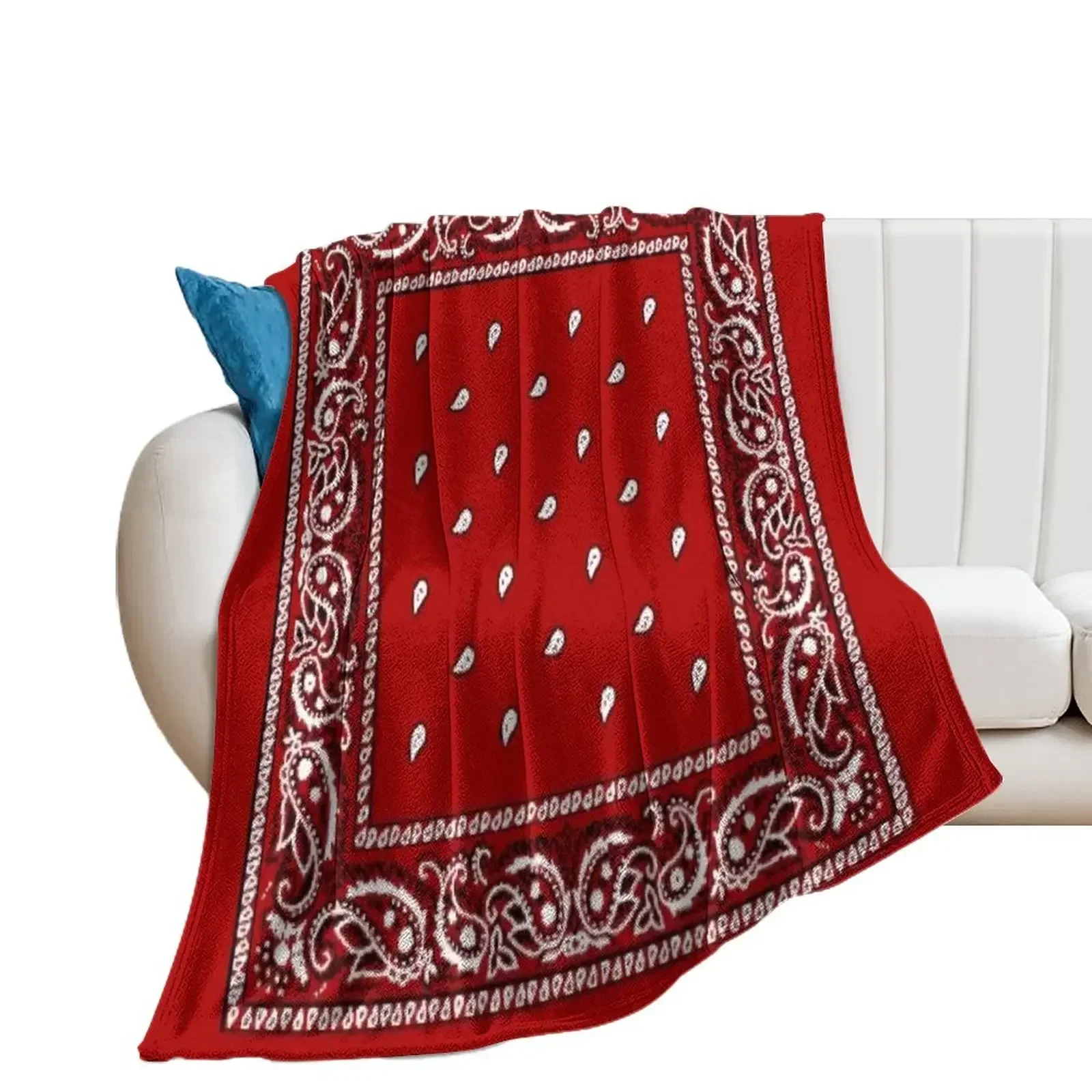 

Red bandana Throw Blanket Baby Sofa Throw Luxury Brand Blankets